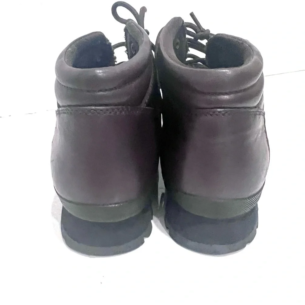 Coach Hanna logo Brown leather Boots 7.5 - Picture 5 of 11